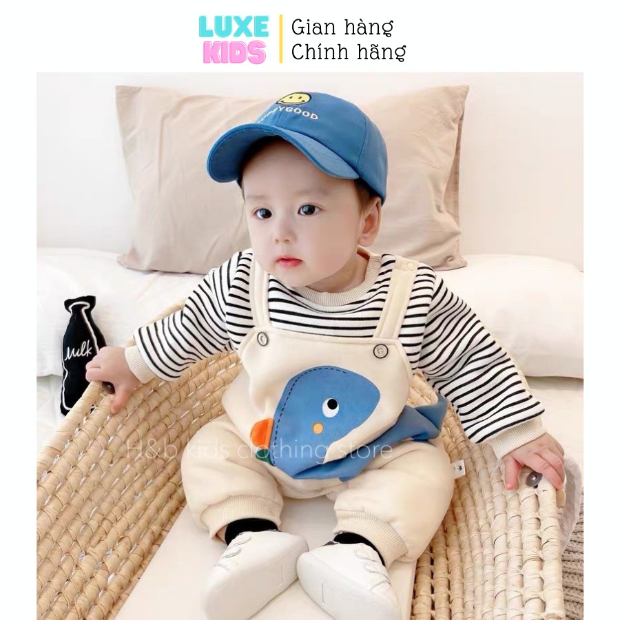Bộ body da cá siêu xinh cho bé 6-14kg, dày dặn ấm áp, có đuôi khủng long cực yêu