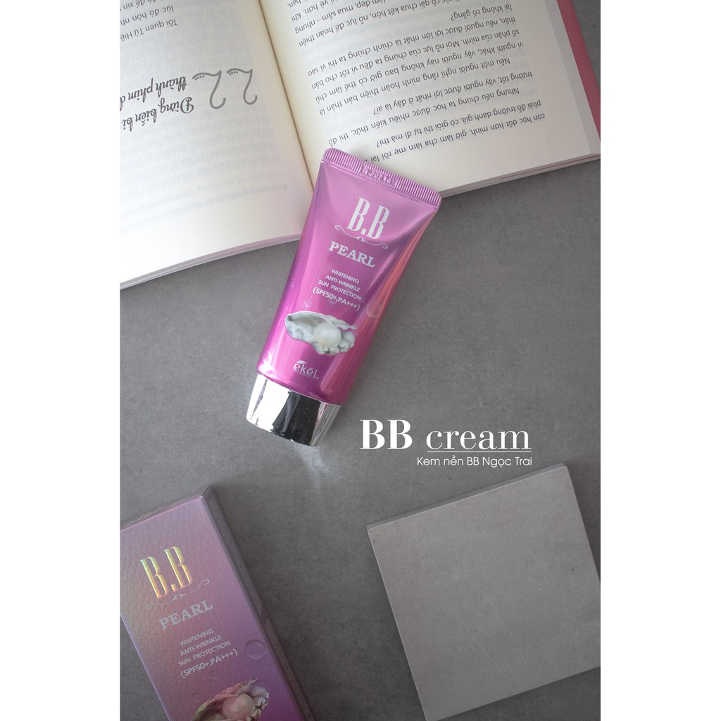 Kem nền đa năng ngọc trai Ekel BB pearl cream 50ml