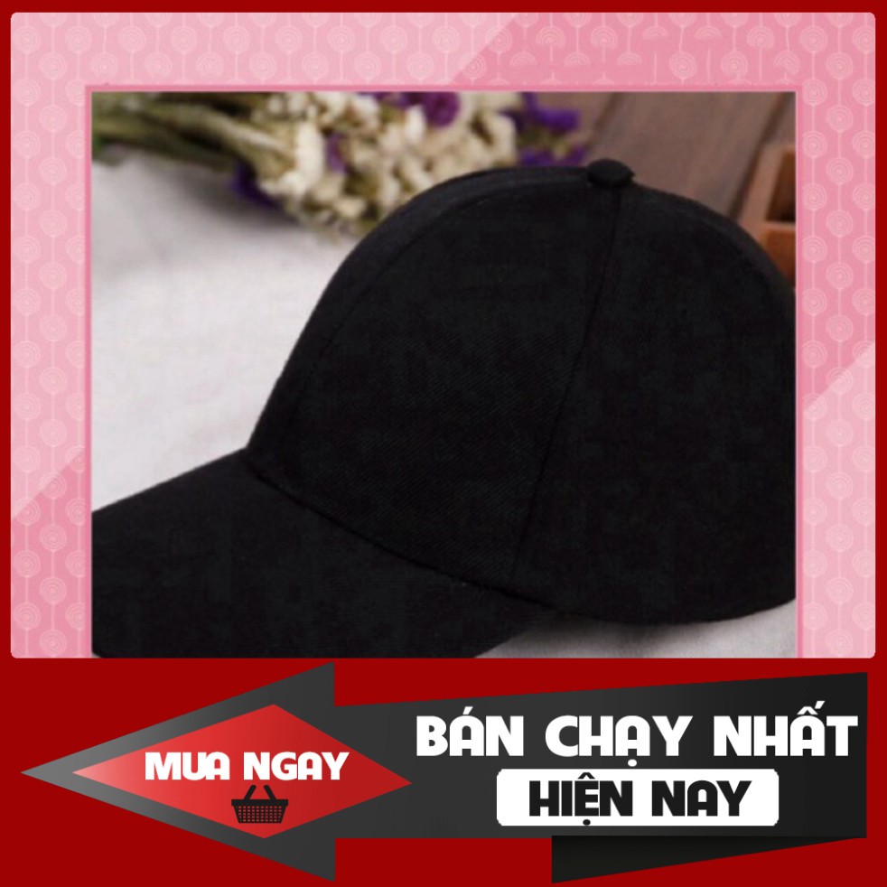 "Siêu Hot" {ẢNH THẬT}  Mũ lưỡi trai đen nam nữ phong cách hàn quốc, nón lưỡi trai đen trơn-hanashop SHOP