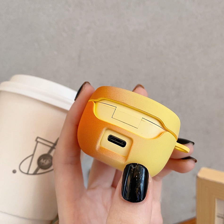 Ốp bảo vệ hộp sạc tai nghe không dây bluetooth màu loang chống sốc bằng PC