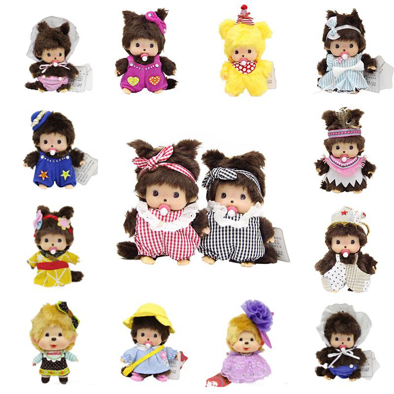 Thú Nhồi Bông Hình Monchhichi Dễ Thương 15cm 31 Kiểu