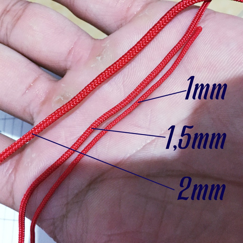 [ DÂY XỊN ] dây dù 1mm đan vòng tay - cuộn 5 mét