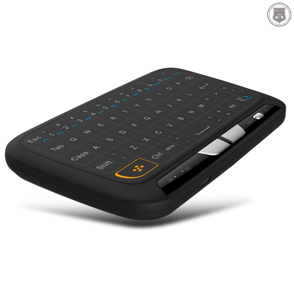 ☞[ready stock]H18 2.4GHz Wireless Keyboard Full Touchpad Remote Control Keyboard Mouse Mode with Large Touch Pad Vibration Feedback