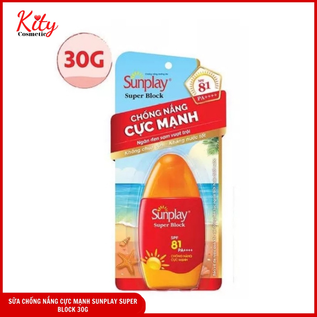 Sữa chống nắng Sunplay cực mạnh Sunplay Super Block SPF 81, PA++++ 30g