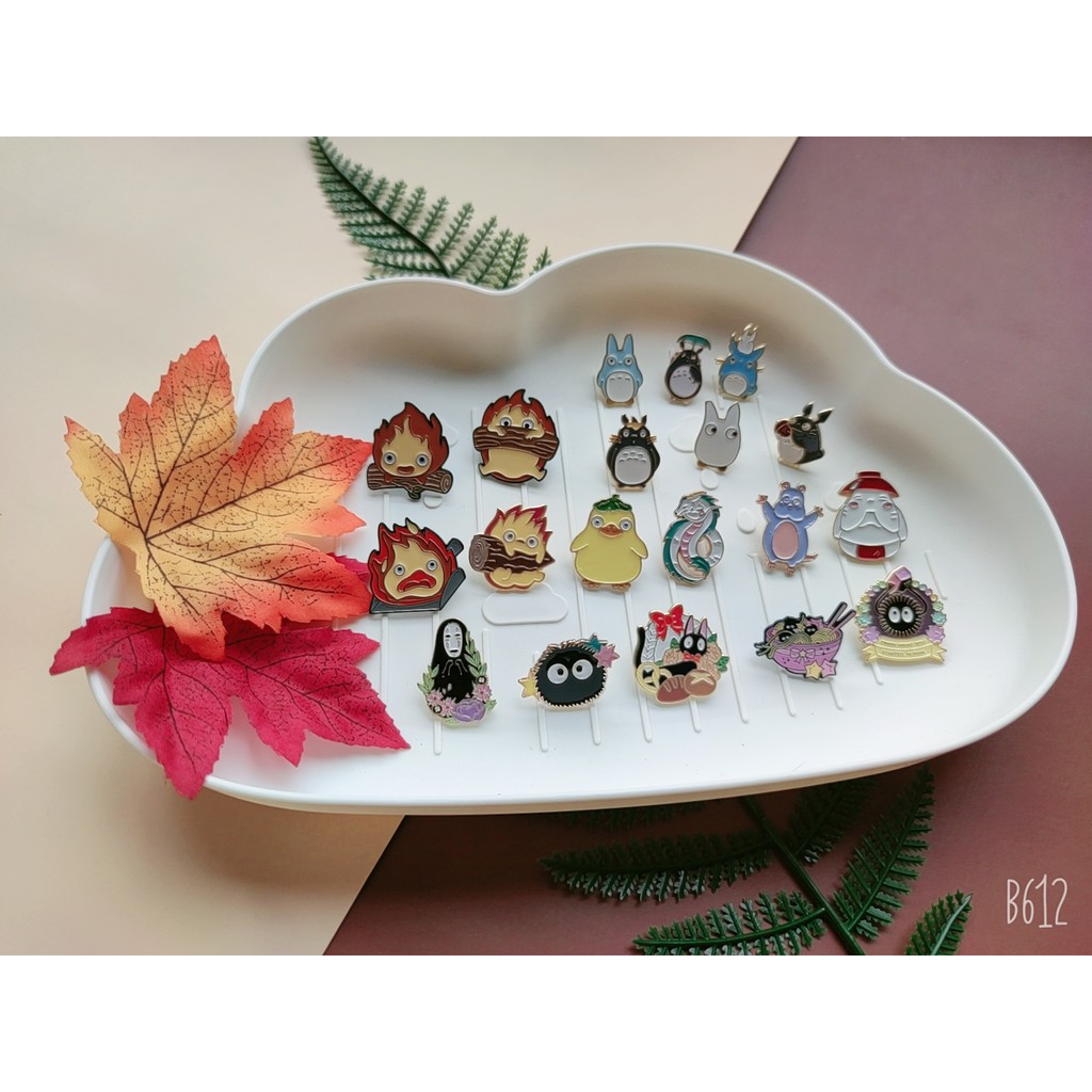 Huy hiệu cài áo/ balo Totoro và Ghibli