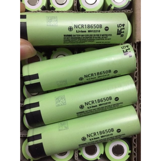 Pin Panasonic NCR18650B mới 3400mAh sản xuất 8/2018