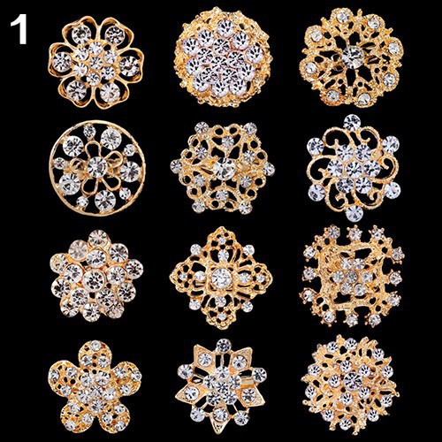 12 cái trâm cài hình hoa cách điệu thời trang sang trọng