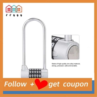 Ổ khóa số hình chữ u bằng hợp kim kẽm tiện dụng