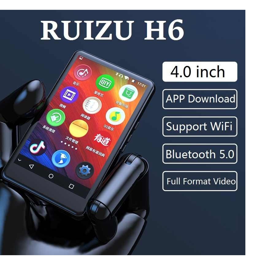 MÁY NGHE NHẠC XEM PHIM ANDROID MÀN HÌNH CẢM ỨNG 4.0 INCH KẾT NỐI BLUETOOTH WIFI RUIZU H6  - phiên bản 2023