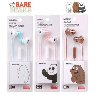 Tai nghe nhét tai anh em gấu Bare Bear Chúng tôi đơn giản là gấu