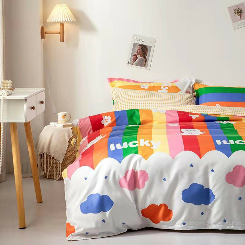 Bộ chăn ga gối cotton poly nhập khẩu ga hàn quốc, nhiều mẫu hot tha hồ lựa chọn (chát chọn mẫu)