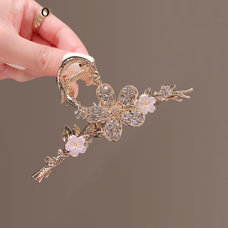 Kẹp Tóc Hình Cá Mập / Hoa Đào Cao Cấp Cỡ Lớn Thời Trang 2022 Cho Nữ