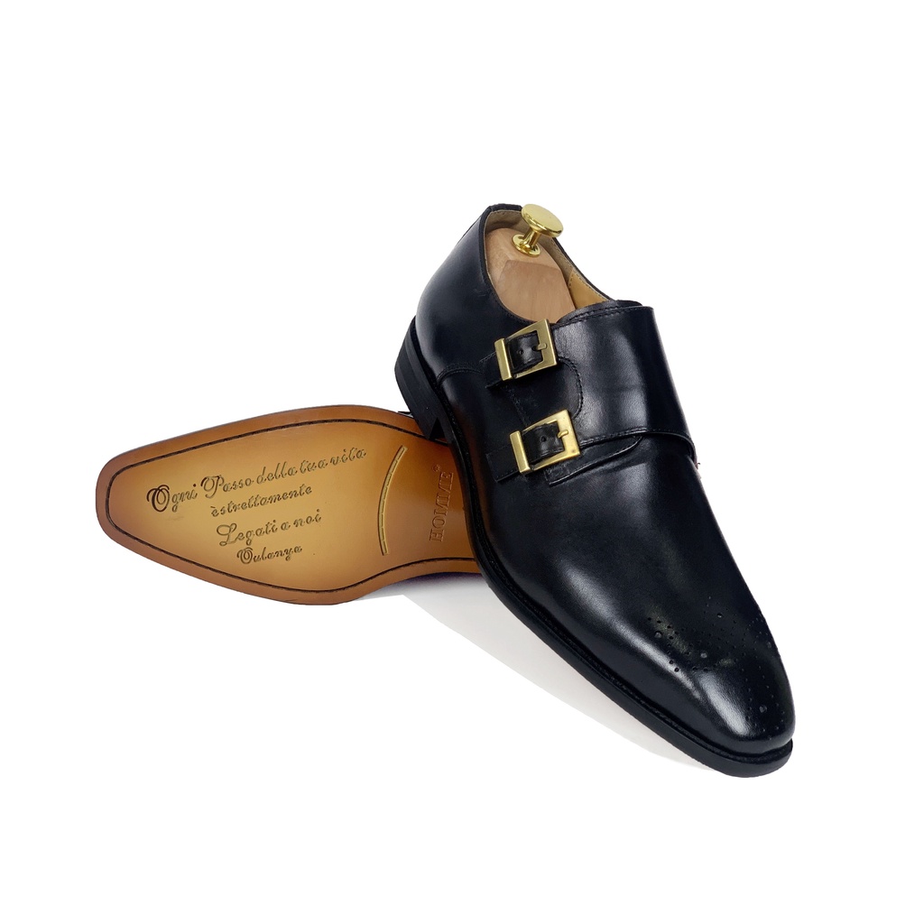 Giày da Homme Milano - Double Buckle Monk Strap