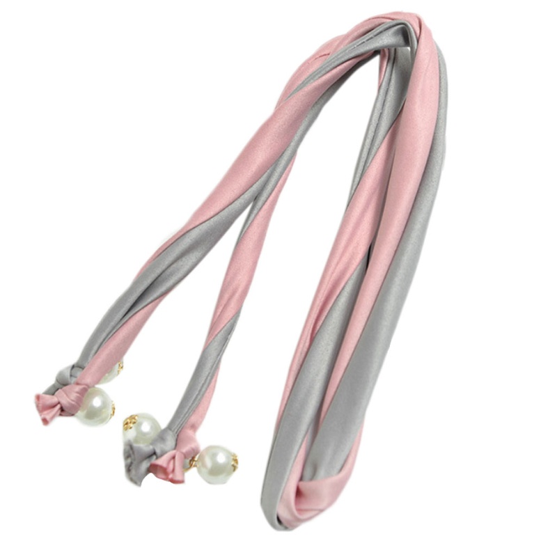 Băng Đô Tai Thỏ Mềm Mại Đính Ngọc Trai Dành Cho Nữ