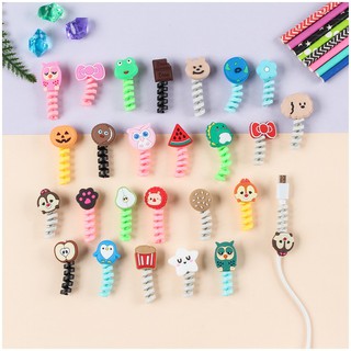 Bảo vệ đầu dây cáp sạc điện thoại thiết kế xoắn ốc