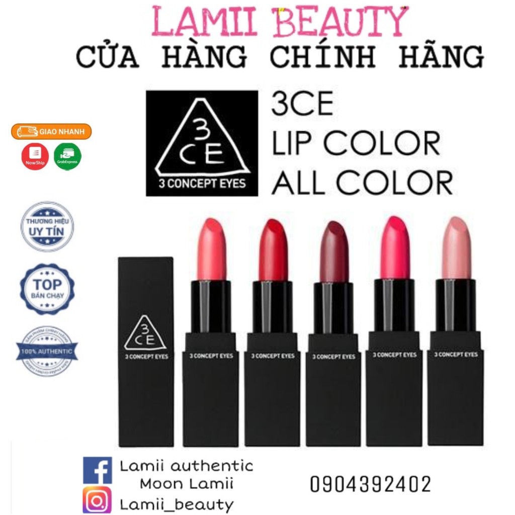 [CÓ BILL]  Son 3CE MATTE LIP COLOR