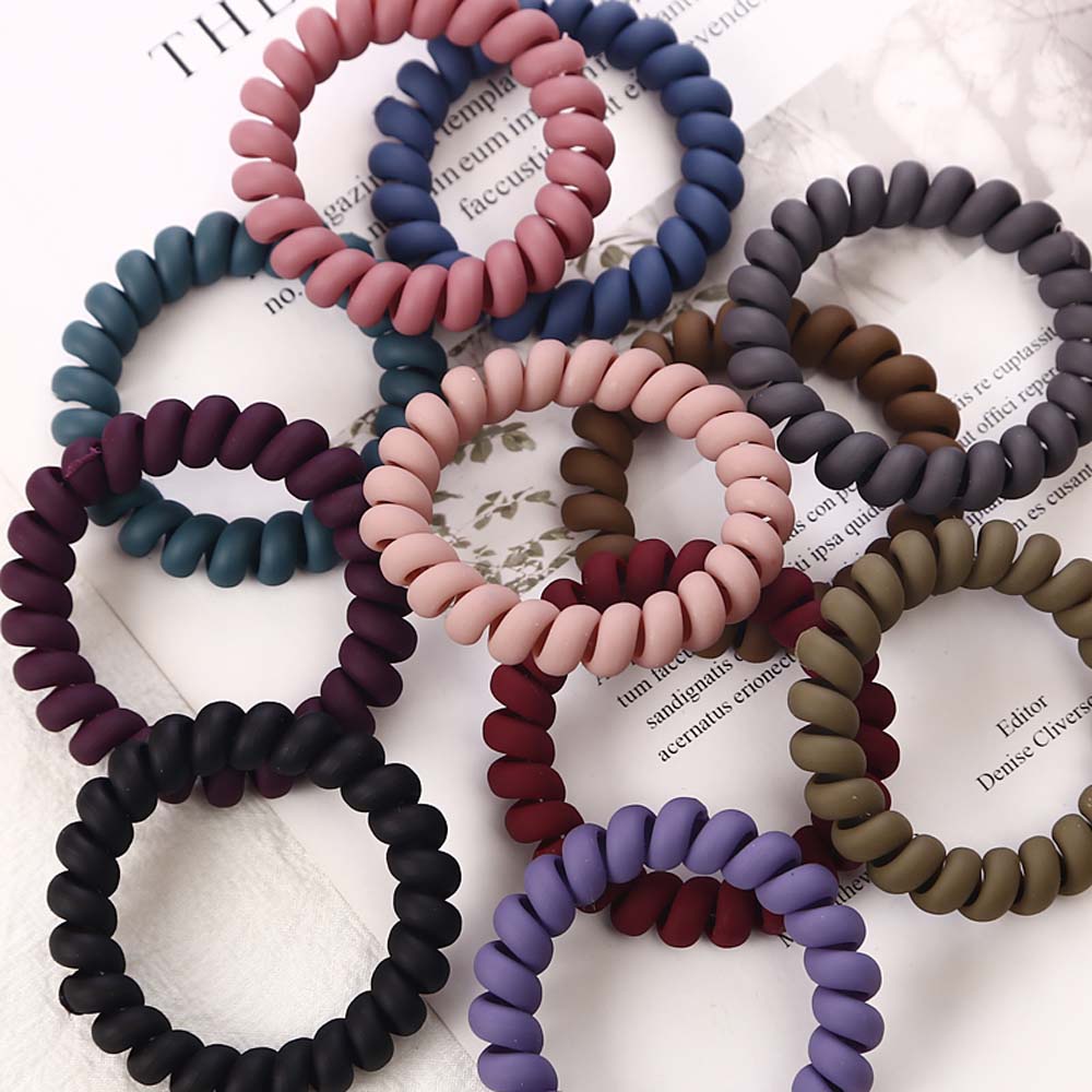 Set 5 Dây Buộc Tóc Cao Su Co Giãn Nhiều Màu Sắc Dành Cho Nữ