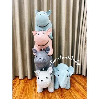 [XẢ HÀNG CÓ SẴN NGHỈ TẾT] Ghế Đôn Hình Thú Cho Bé Chân Gỗ Siêu Xinh, Ghế Ngồi Cho Bé Hình Con Vật Đáng Yêu