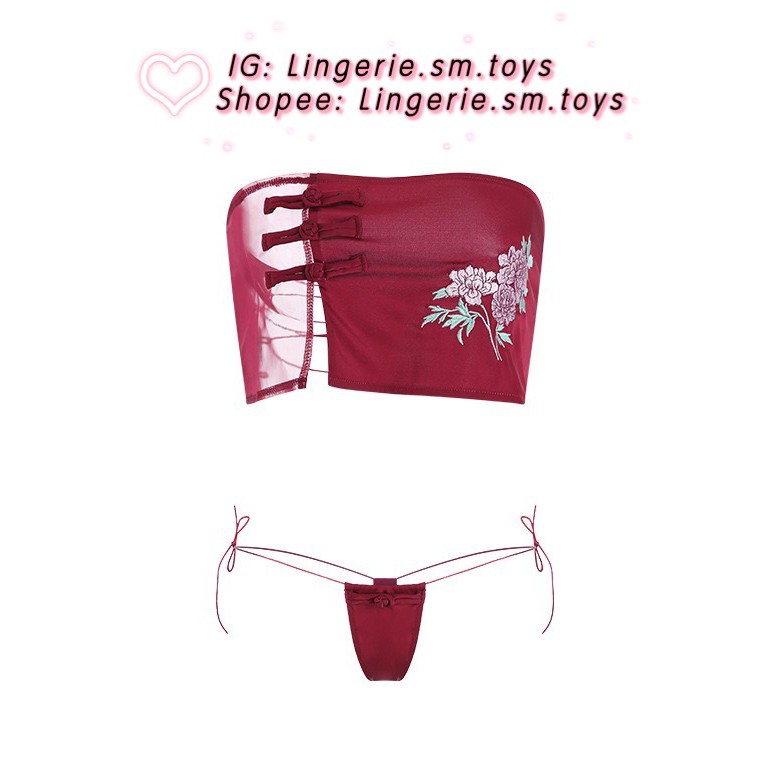 YT1605 Quây Thêu Hoa - Nội Y Trung Hoa Quyến Rũ - Cosplay Trung Hoa • QR1093