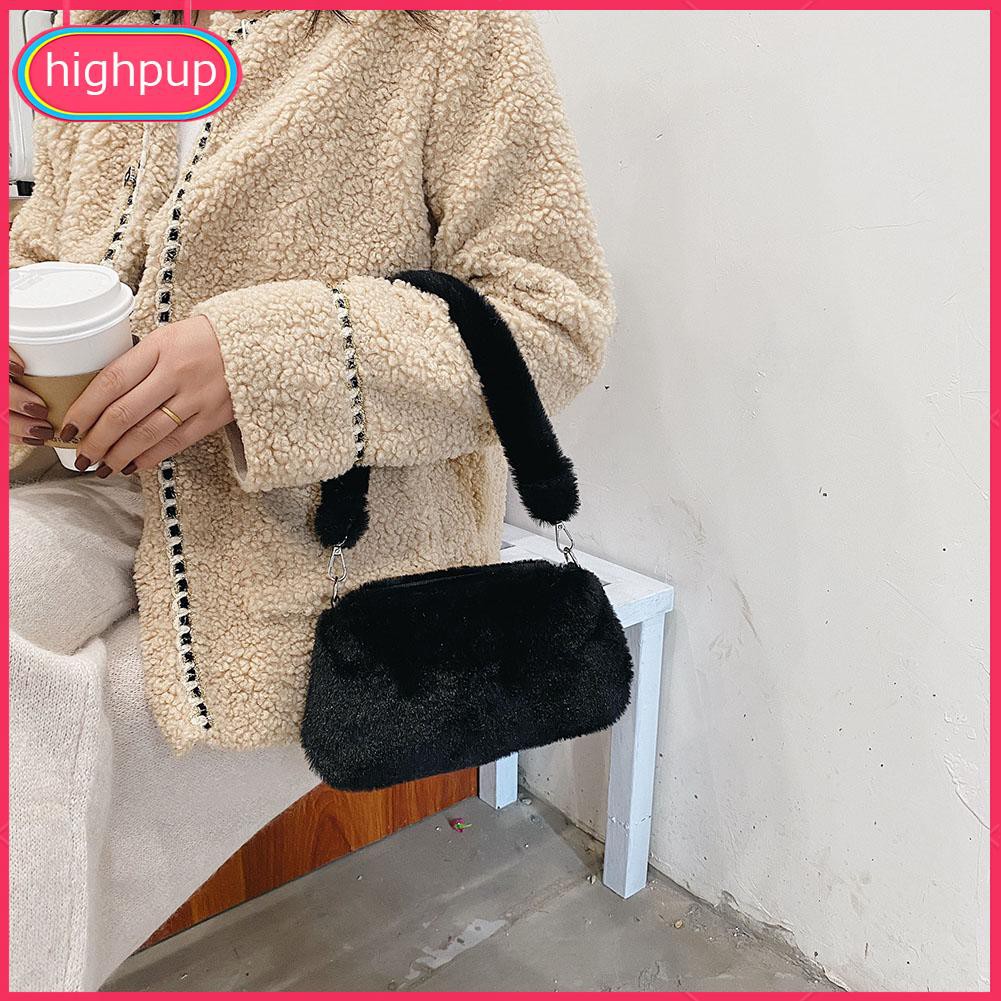 Túi đeo vai nhung lông họa tiết da động vật phong cách Retro | BigBuy360 - bigbuy360.vn