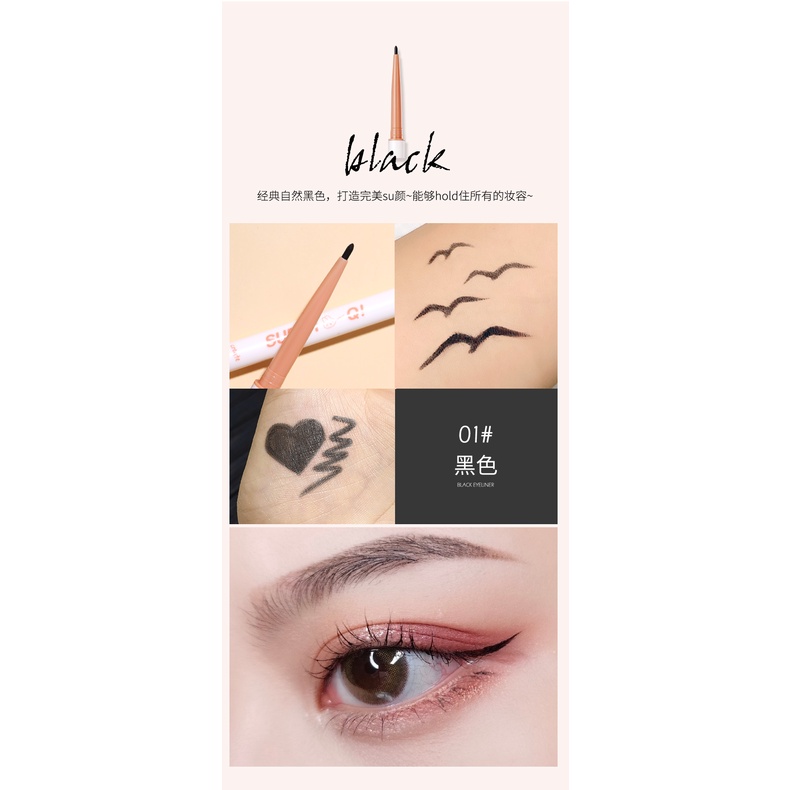 Bút Kẻ Mắt Dạng Gel Mềm Kháng Nước Lâu Trôi Nhiều Màu Sắc Cho Người Mới Bắt Đầu NO.W880