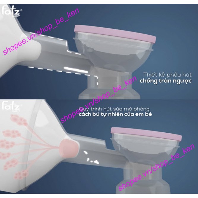 Máy hút sữa điện đôi có pin sạc Fatz Fatzbaby (Resonance 3 - FB1160VN / Chorus 1 - FB1181MX / Chorus 2 - FB1182MX)