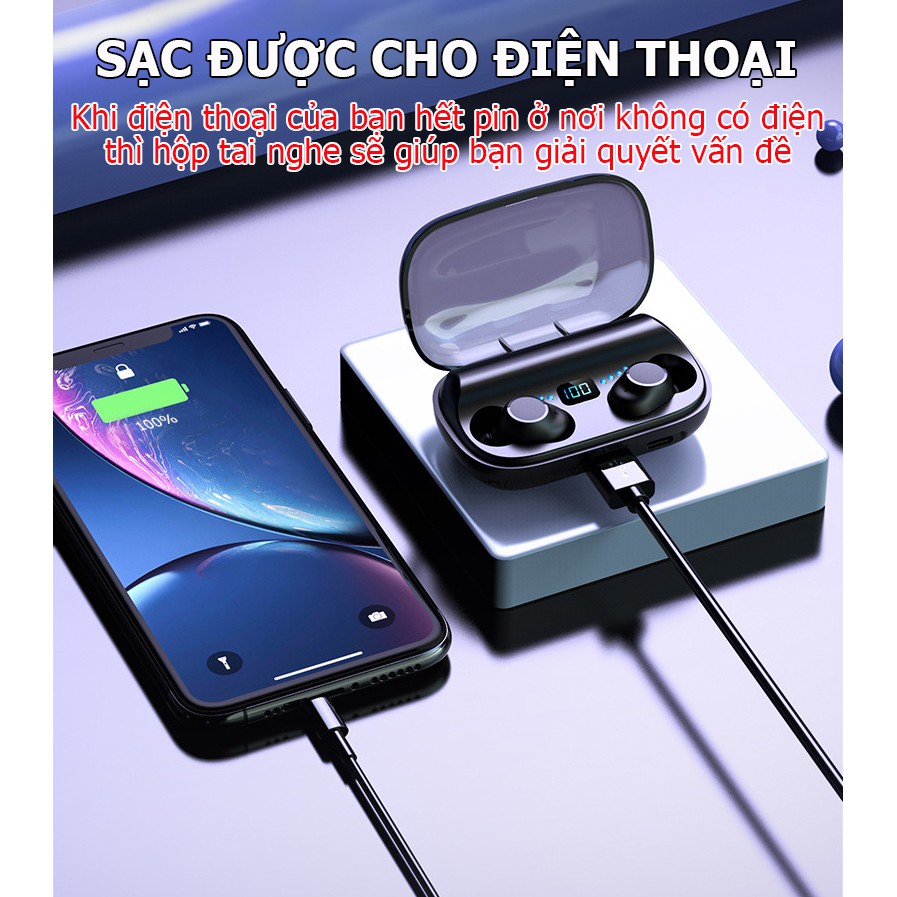 Tai nghe bluetooth JS2 âm thanh HiFi chất lượng cao, chi tiết rõ ràng, tương thích rộng rãi với nhiều điện thoại