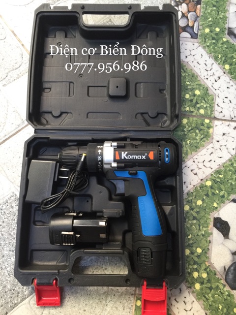 MÁY KHOAN PIN 🌺 FREESHIP 🌺 MÁY KHOAN PIN KOMAX CHÍNH HÃNG 12V khoan gỗ kim loại vặn vít