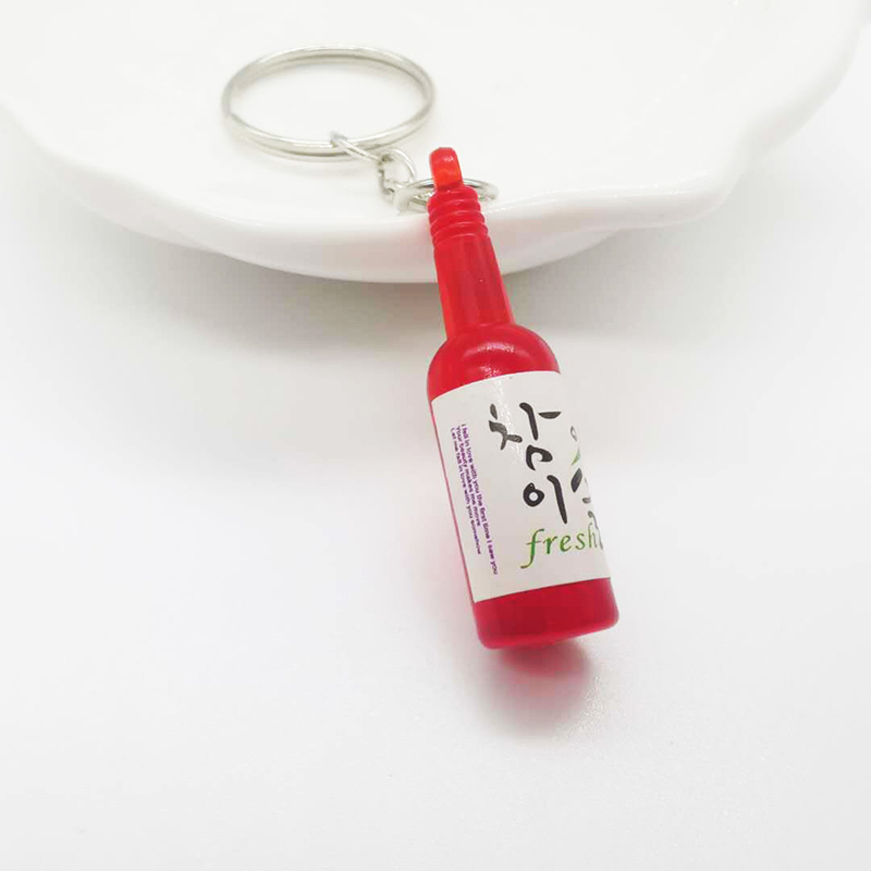 Móc Khóa Hình Chai Nước Phong Cách Hàn Quốc Độc Đáo