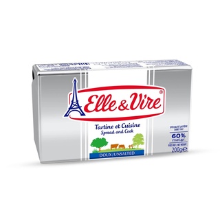 Bơ lạt 60% béo Elle & Vire 200g