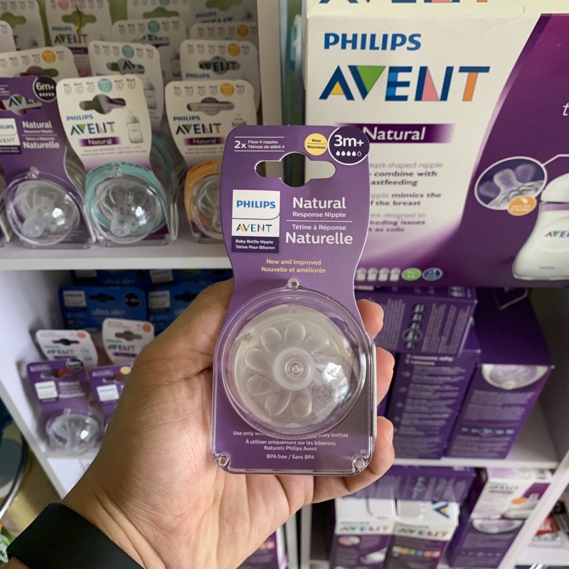 [CHÍNH HÃNG] Núm Ty Avent Natural SỐ 1 -&gt; SỐ 5 Mẫu 2021