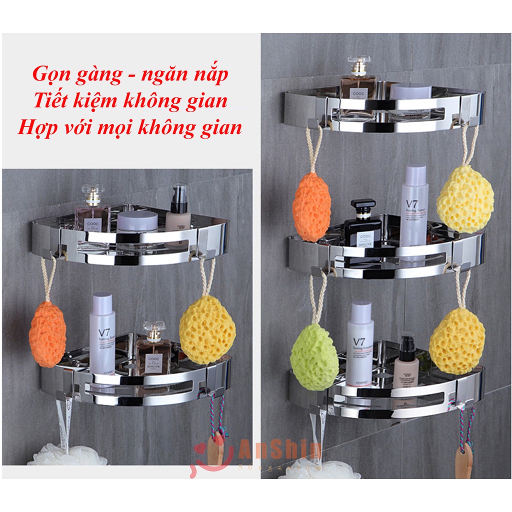 Kệ nhà tắm, kệ nhà bếp Inox 304 AnShin