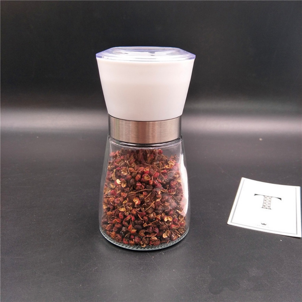 Dụng cụ xay tiêu/ Lọ xay tiêu thủy tinh dạng vặn đồ dùng phòng bếp