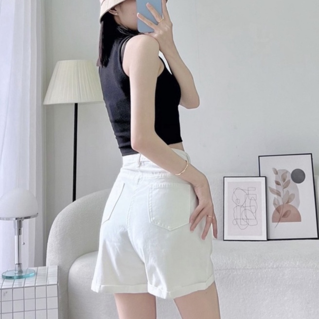 Quần short kaki nữ eo nhún thun có bigsize XXL cho chị em 70kg (Mã SJ1115)