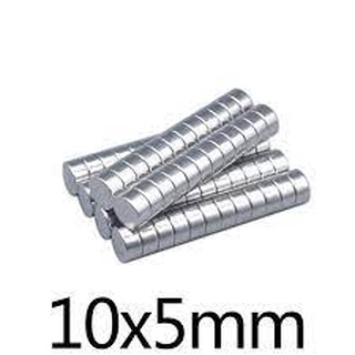 Nam châm viên trắng 10x5mm