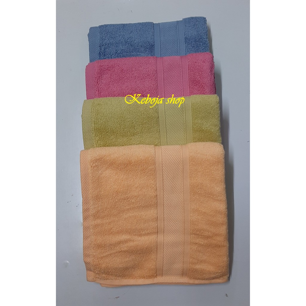 Khăn mặt, khăn tắm cotton màu cao cấp size 40x80cm KB016