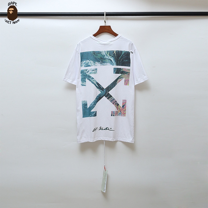 Áo thun Off White, Áo tee Off White SS2022, chất liệu Cotton, 2 màu đen, trắng BapeVN