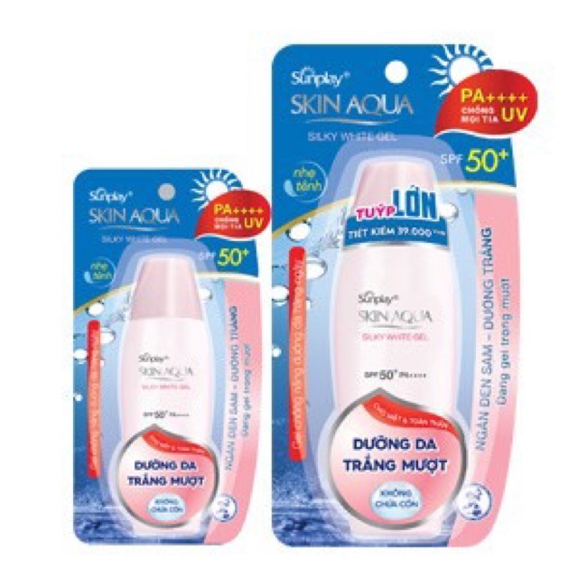 Gel Chống Nắng Dưỡng Trắng Sunplay Skin Aqua Silky White Gel SPF 50+