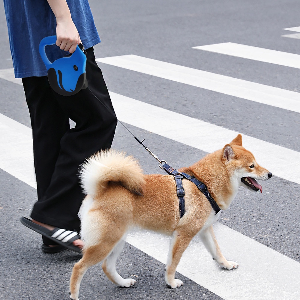 Dây Dắt Thú Cưng Đi Dạo Bằng Nilon Tự Động Co Rút Gọn Siêu Bền 27Pets} 3m / 5m
