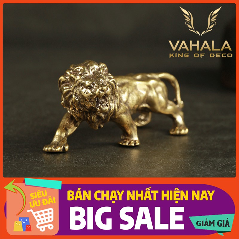 ⚡️ĐỒ ĐỒNG⚡️Mô hình sư tử đực, trang trí để bàn đẹp là độc đáo