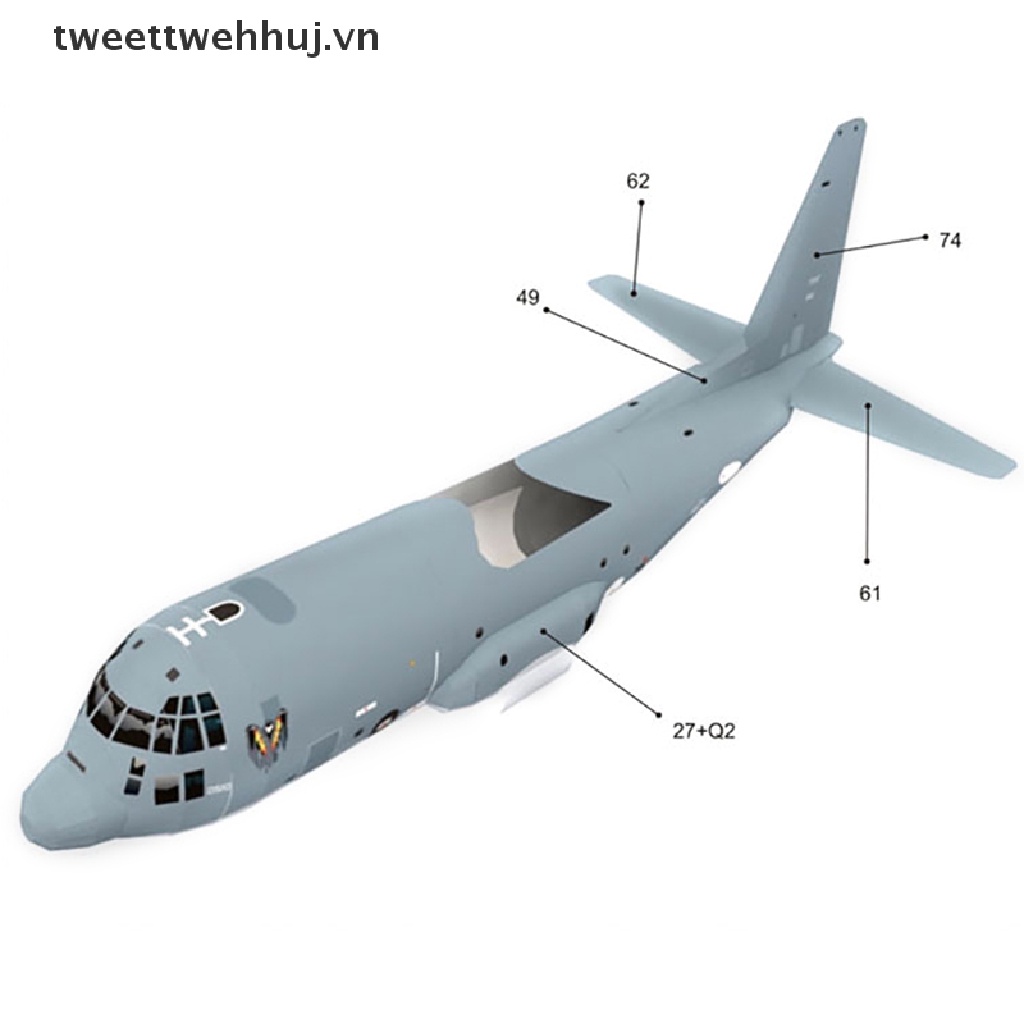 Mô hình máy bay chiến đấu AC130 Ghost bằng giấy độc đáo chất lượng cao