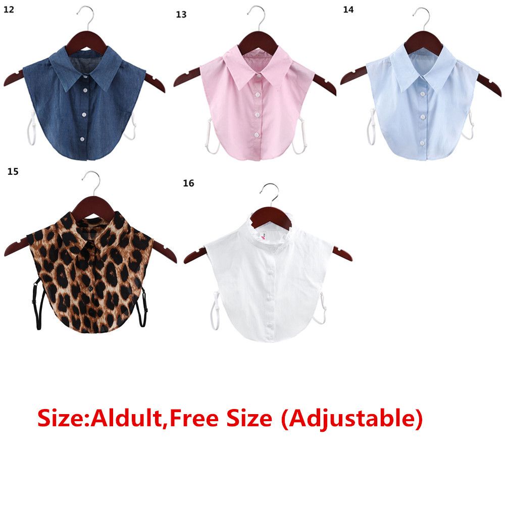 Cổ áo sơ mi giả bằng cotton phối ren phong cách vintage thời trang cho nam và nữ