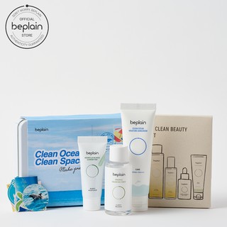 Set Clean Ocean gồm kem chống nắng Beplain filter hóa học SPF 50+PA+++ 50ML + Toner chứa PHA Balancing 50ml + Sữa rửa mặt chiết xuất đậu xanh cân bằng pH Greenful Cleansing 20ml