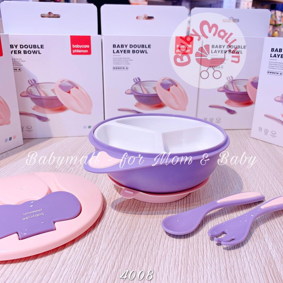 Bát ăn dặm chống đổ Babycare 4008