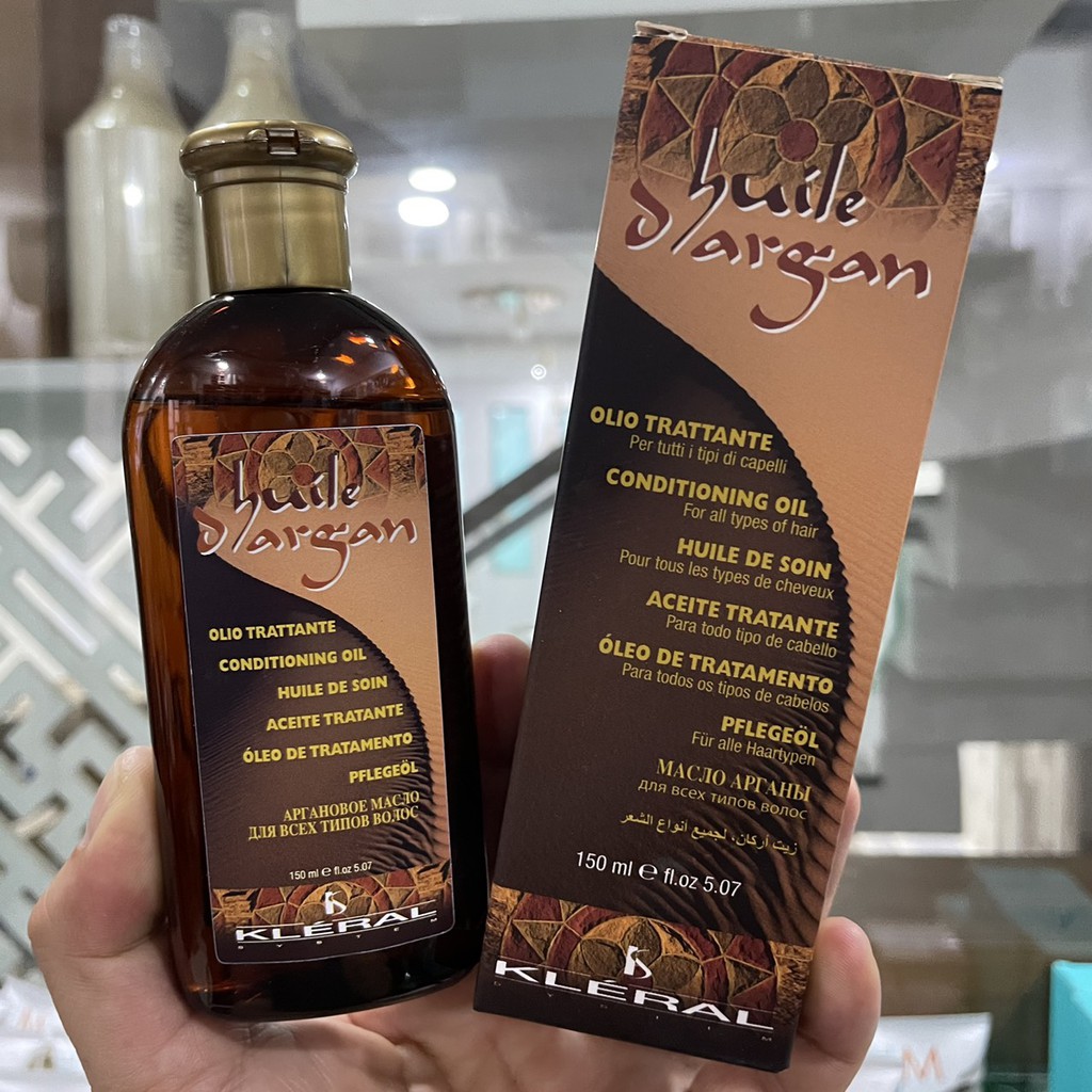 Tinh dầu dưỡng tóc cao cấp Kléral Huile D'argan Conditioning Oil 150ml