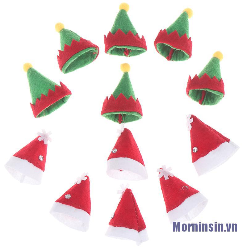 6 Mũ Ông Già Noel Mini Trang Trí Giáng Sinh