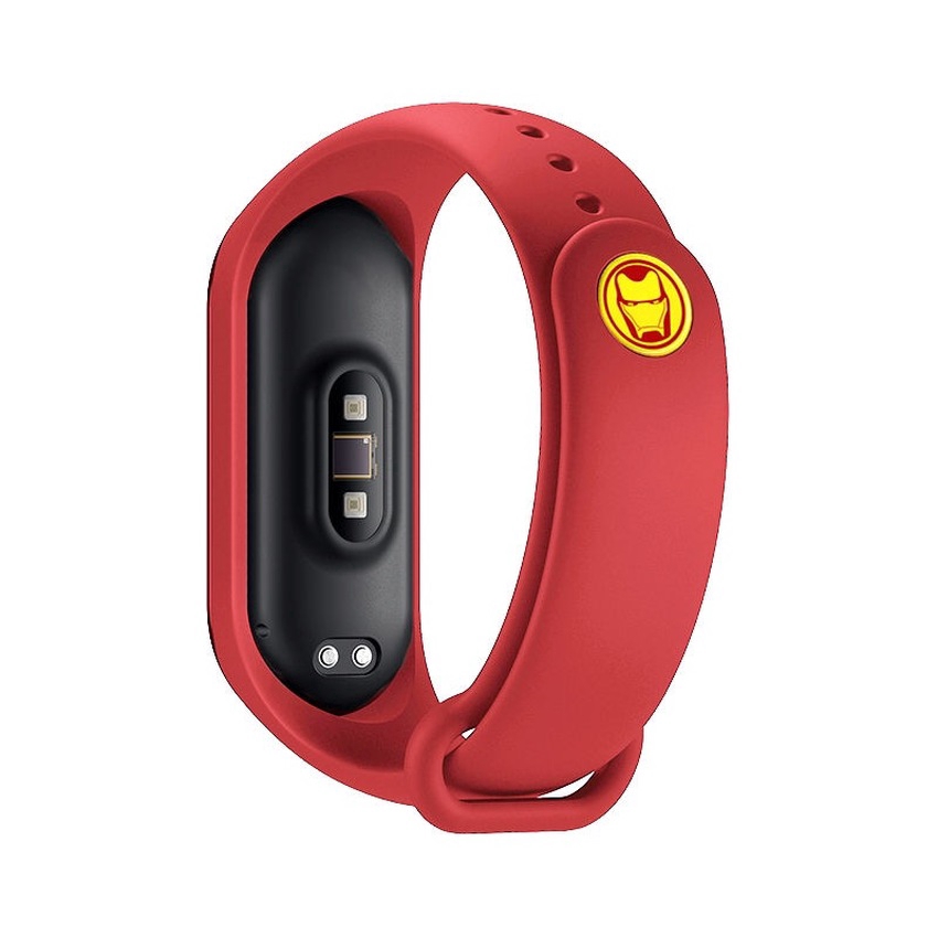 Dây Đeo Silicon Họa Tiết Hoạt Hình Cho Đồng Hồ Thông Minh Xiaomi Mi Band 3 4