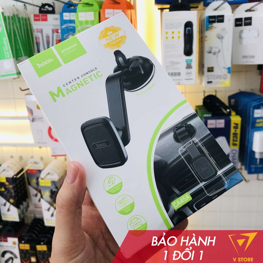 GIÁ ĐỠ KẸP ĐIỆN THOẠI NAM CHÂM HOCO CA45A TRÊN XE HƠI Ô TÔ NHỰA ABS CAO CẤP [HOCO ĐÀ NẴNG]