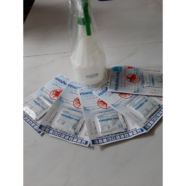 -  Combo 5 gói Thuốc diệt muỗi kiến gián ruồi..côn trùng Fendona 10sc chất lượng.