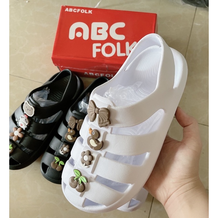 [HÀNG LOẠI 1]dép nữ hậu rọ xốp cao cấp siêu nhẹ sticker siêu cute